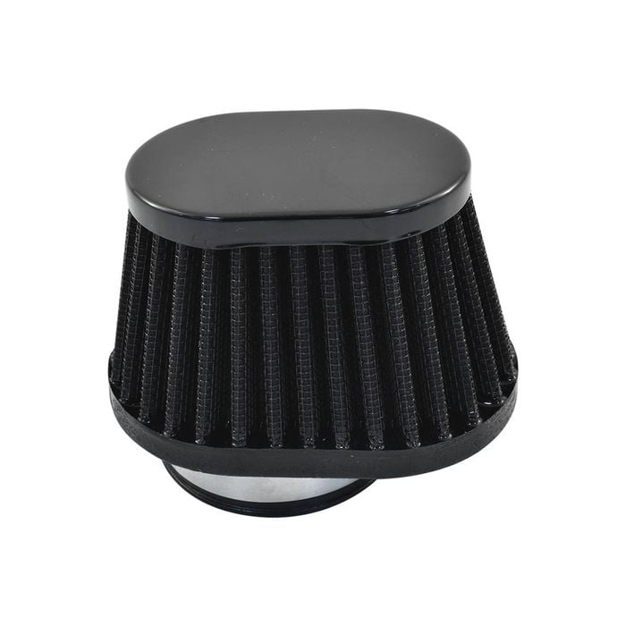Calflow Air Filter suits VW Solex 30/31/34PICT, Height 80mm, 52mm Neck - Black