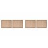 4pc Mikasa Rectangle 35 x 45cm Jute Placemats Natural