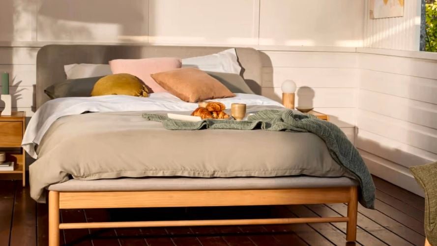 Natural ash silver fox paddington bed base.