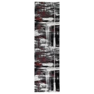 Loom & Lace Millard 347 80x150 Light Grey  Red Runner Rug