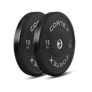 CORTEX 15kg Black Series V2 Bumper Plate (Pair)