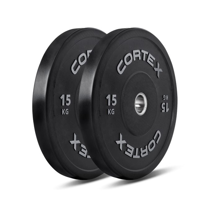 CORTEX 15kg Black Series V2 Bumper Plate (Pair)