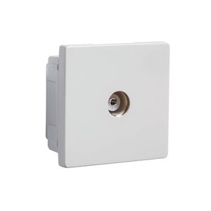Legrand Como White PAL To F Type 1 Gang TV Mechanism