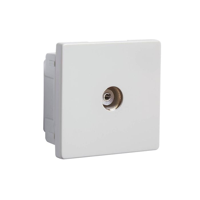 Legrand Como White PAL To F Type 1 Gang TV Mechanism