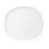 Sango Ora Oval Couple Plates White 335x295mm 4 Pack Dinnerware Ceramic Tableware