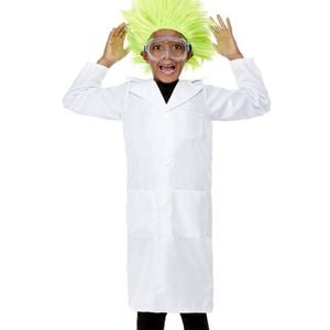 Crazy Scientist Lab Coat Boys Fancy Dress Costume - Medium