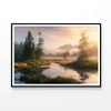 Heather Meadow with Mountains   Print 100% Australian Made 90x60cm  (Poster)