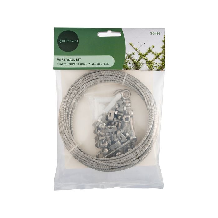 Garden Zen 10m Wire Wall Plant Trainer Kit – Tensioned