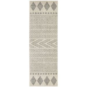 The Rug Connection Ama 359 Silver 400x80cm - Large Runner Transitional Pet Friendly Indoor Rug