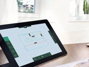 iPad on a table.