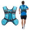 Advwin Weighted Vest 8kg with Upgraded Iron Sand Blue, Reflective Strips & Breathable Shoulder Straps for Gym, Running