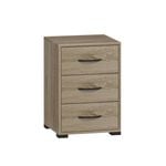 Practa Bedside Table Bundle - 3 Drawers - Oak