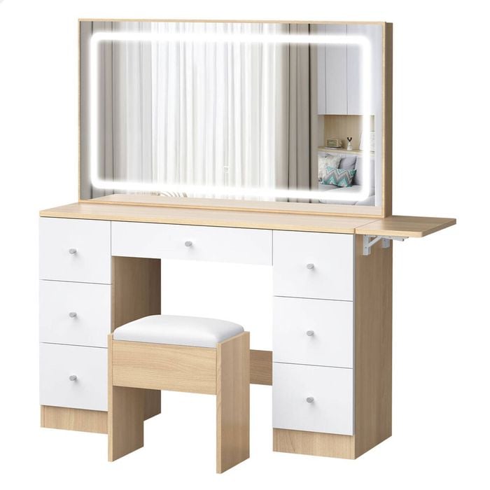 ALFORDSON Dressing Table Stool 7 Drawers