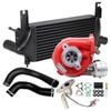 GEN1 High Flow Turbo Charger With 75mm Intercooler & Hoses And Genuine Oil Feed Pipe For Nissan Navara D40 YD25 2.5L 3 Bolts