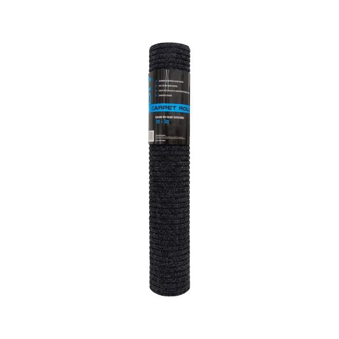 Matpro 1 x 3m Anthracite Cascade Rib Rubber Backed Prepack Carpet