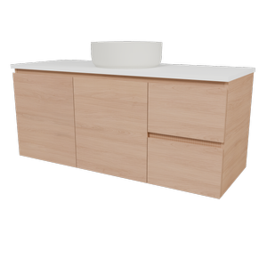 New England Joinery 1200mm Grandeur SilkSurface Top Wall Hung Vanity