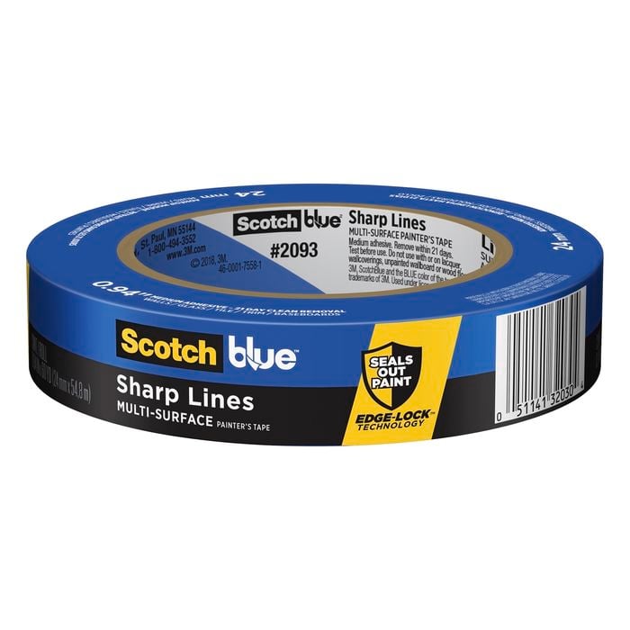 ScotchBlue 24mm x 55m Sharp Lines Multi-Surface Painter’s Masking Tape - 24mm