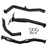 Ignite Exhausts Turbo Back For Nissan D22 Navara 2.5l 3" Cat & Hotdog Black Aluminised Steel