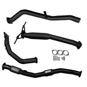 Ignite Exhausts Turbo Back For Nissan D22 Navara 2.5l 3" Cat & Hotdog Black Aluminised Steel