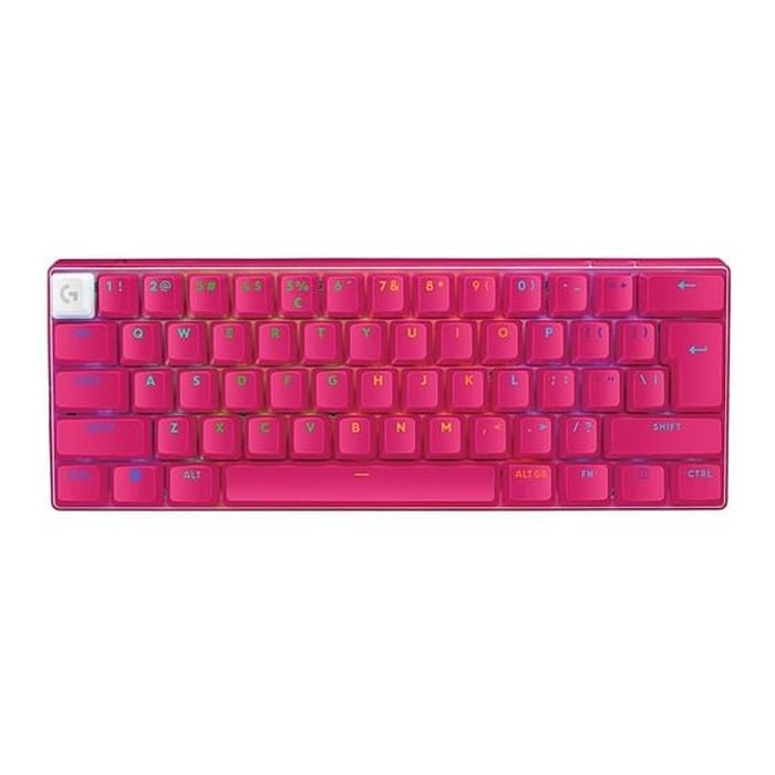 Logitech Pro X 60 Lightspeed Wireless Gaming Keyboard - Magenta [920-011954]