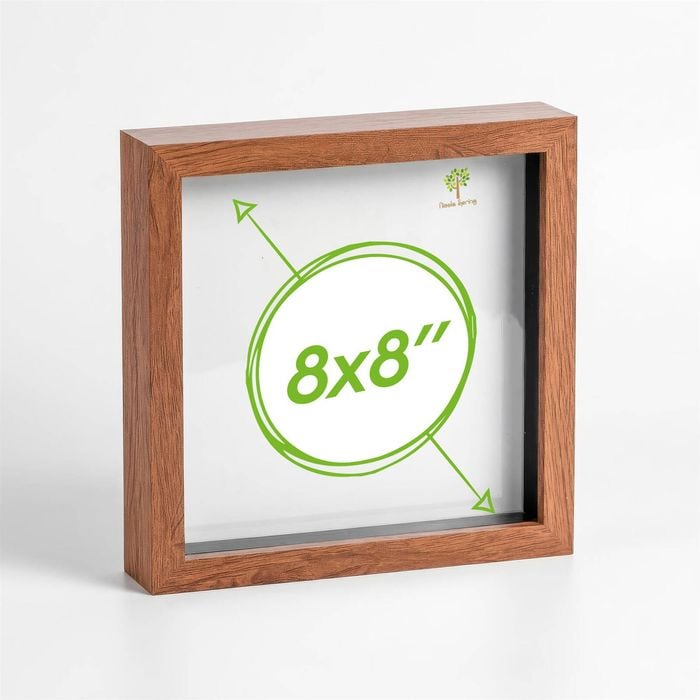 Nicola Spring Acrylic 3d Box Photo Frame - 8" X 8"