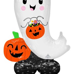 Airloonz Cute Ghost Air-Filled 91x134cm Standing Foil Balloon