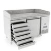 Atosa 1 DOOR PIZZA TABLE FRIDGE WITH DRAWERS 1510 MM EPF3490