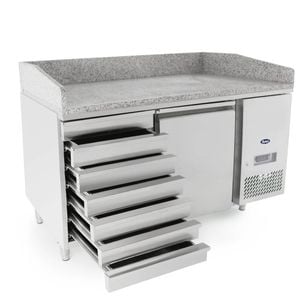 Atosa 1 DOOR PIZZA TABLE FRIDGE WITH DRAWERS 1510 MM EPF3490