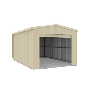 Absco 3.7 x 6.0 x 3.2m Classic Cream Single Roller Door Garage