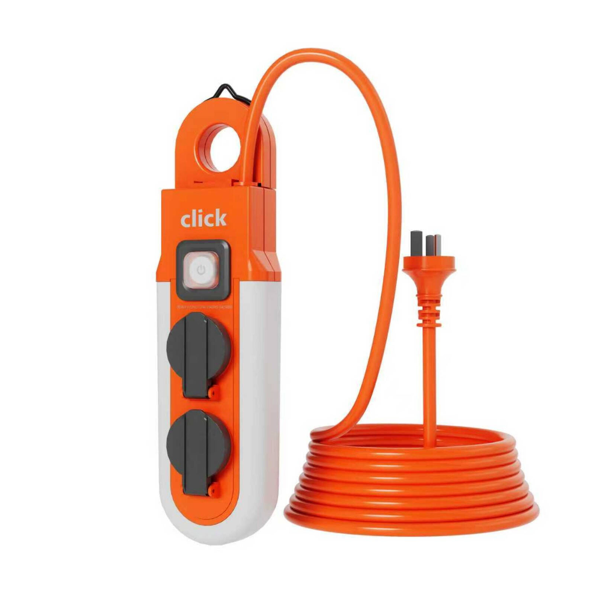 Click 2 Outlet Power Socket Light With Hanger - Bunnings Australia