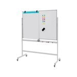 Costway  Mobile Whiteboard 120x90cm Magnetic Adjustable