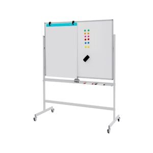 Costway  Mobile Whiteboard 120x90cm Magnetic Adjustable