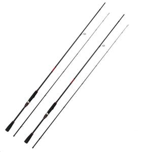 NNEOBA Inshore Squid Fishing Rod 2.59m Carbon Fast Action Rod Black