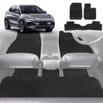 6D Diamond Car Floor Mats for BYD Atto 3 2022-Current-Full Set-Black-Outback GT