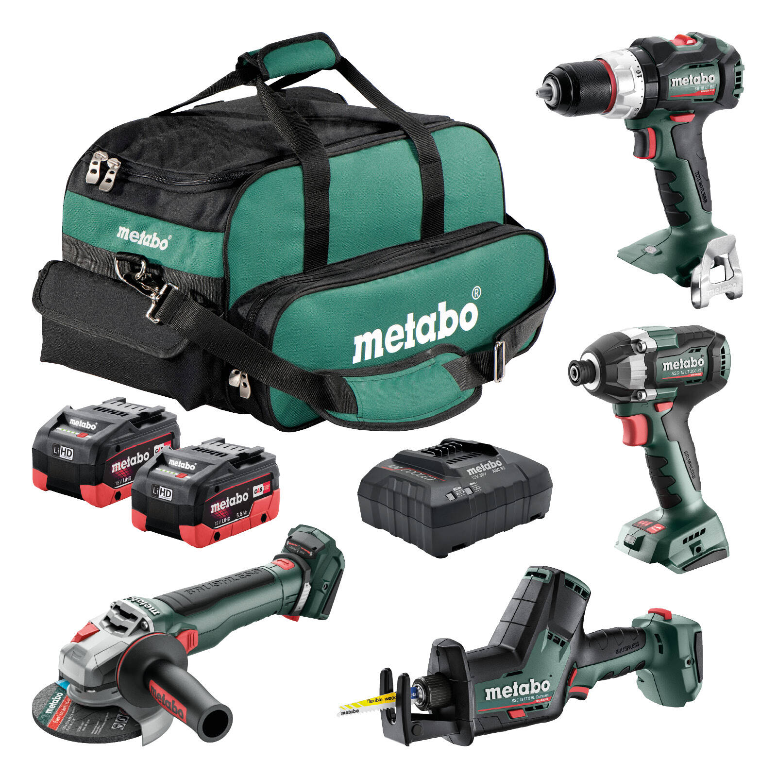 Metabo 18V 4 Piece Value Kit AU68403450