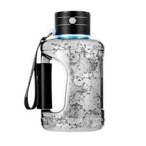 Catzon 1.5L Hydrogen Water Bottle Rechargeable Water Bottle-Black