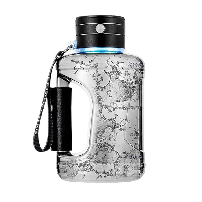 Catzon 1.5L Hydrogen Water Bottle Rechargeable Water Bottle-Black