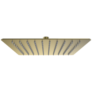 Mondella 250mm Brushed Brass Rococo Square Shower Head
