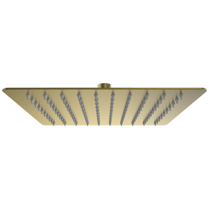 Mondella 250mm Brushed Brass Rococo Square Shower Head