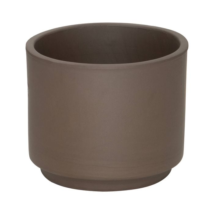 Eden 15cm Titanium Clay Cylinder Italian Terracotta Pot