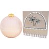 LVD Glass Candle Bauble Home/Office Ornament Decor 12x12cm Sandalwood Mandarin