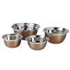 Academy Edwin Copper Tone 4 Piece Stainless Steel Mixing Bowl Set