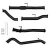 Ignite Exhausts Turbo Back For Toyota Hilux 3l D4d 3" No Cat With Pipe Black Aluminised Steel