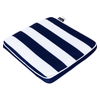 Mojo Navy Cabana Stripe Outdoor Square Chair Cushion