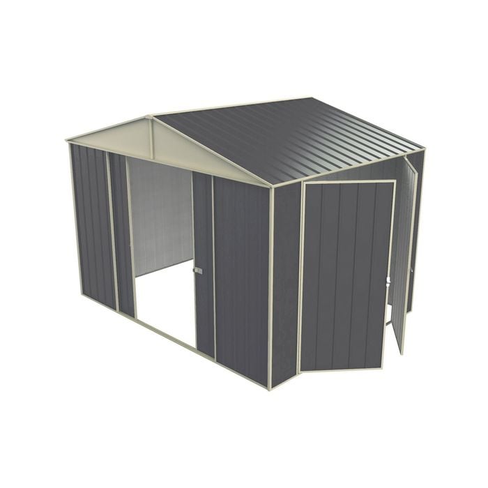 Build-a-Shed 3.0 x 2.3 x 2.3m Gable Double Hinged Side Door Shed - Grey