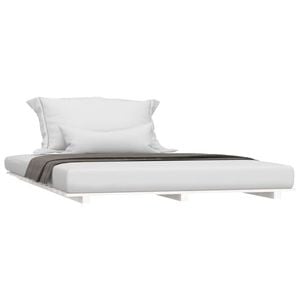 vidaXL Bed Frame Bedroom Platform Base White Bed Base Queen Size