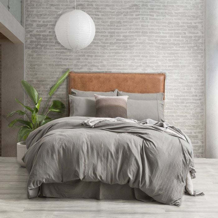 Ddecor Home Microfiber Single Quilt Cover Set Vintage Washed Granite