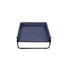 Charlie's High Walled Outdoor Trampoline Dog Bed Cot  70x70x28cm Blue Charlies - Small