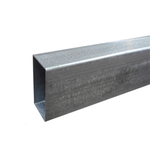 Australian Handyman Supplies 76 x 38 x 1.6mm 2.67m Galvanised Tube - galvanised 2.67m