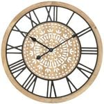 Willow & Silk XL Carved Industro-Hamptons Wall Clock